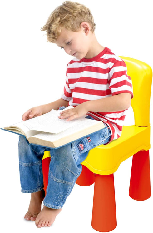 2-4 burgkidz Toddler Chair Plastic for Year Old, Kids Small Chair for Little Boys Girls, Lightweight Durable Montessori