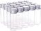 BENECREAT 20 Pack 15ml/0.5oz Glass Bottles Sample Vials with Screwed Aluminum Caps for Crafts Decorations