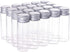 BENECREAT 20 Pack 15ml/0.5oz Glass Bottles Sample Vials with Screwed Aluminum Caps for Crafts Decorations