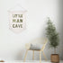 ZEARPT Little Man Cave Pennant Flag Banner, Toddler Boy Room Decor & Playroom Essentials, Baby Boy Nursery Hanging