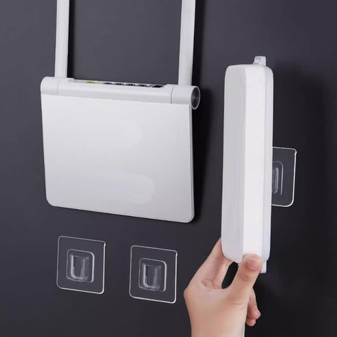 Adhesive Hooks, Clear Double Sided Wall Mount Sticky Hooks for Kitchen, Bathroom, and Outdoor