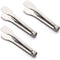 Tenta Kitchen Tongs - Stainless Steel Heavy Duty Serving Food Tongs for Frying, Cooking, BBQ (3 Pack)