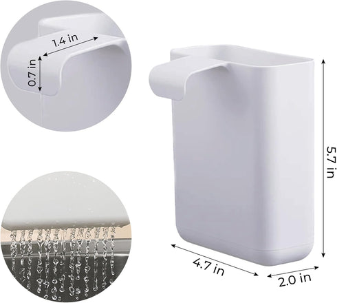 Multifunctional Compact Kitchen Drainer Drain Basket Utensil and Cutlery Drying Rack Holder and Hangable Sink Shelf Home Fruit Basket Plastic Storage Container White (Deep) by LazyzBeez