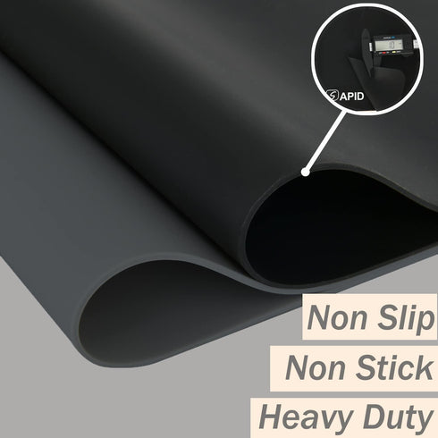 Extra Large Silicone Mat 36" x 24", Heat Resistant Kitchen Countertop Protector, Darkgrey Washable Mat