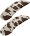 Brown Cow Print Arm Cover for Rotating Chair, Stain Resistant Durable Slipcover Pads for Office Computer Gaming Desk