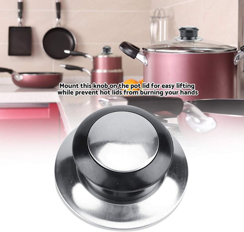 Pot Lid Top Replacement Knob, Pack of 5 Heat-Resistant Knob Lifting Handle for 6mm Mounting Hole