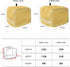 Pure Yellow Toaster Cover 4 Slice, Large Kitchen Appliance Dust Cover with Loop for Bread Machine Protection