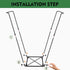 30-45 FEED GARDEN Trash Bag Holder, Outdoor Metal Leaf Bag Holder Stand, Garbage Bag Frame Holder for Gallon Bags