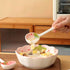 Honbay 4PCS Long Handle Ceramic Soup Spoons, Strawberry Pattern Tablespoons for Breakfast, Cereal, Rice, Yogurt