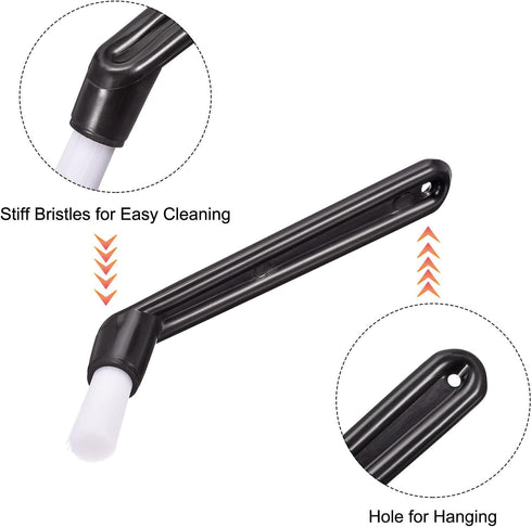 MECCANIXITY Coffee Machine Cleaning Brush 137mm Long with Nylon Head for Grinders and 3 Sizes Shaver Cleaning Brush