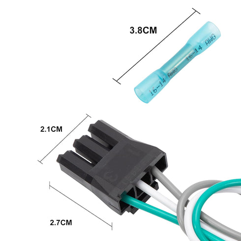 Washer Lid Switch Connector Wire Harness for WP2172937, 2172937, AP6005924, 6005924, PS1173898