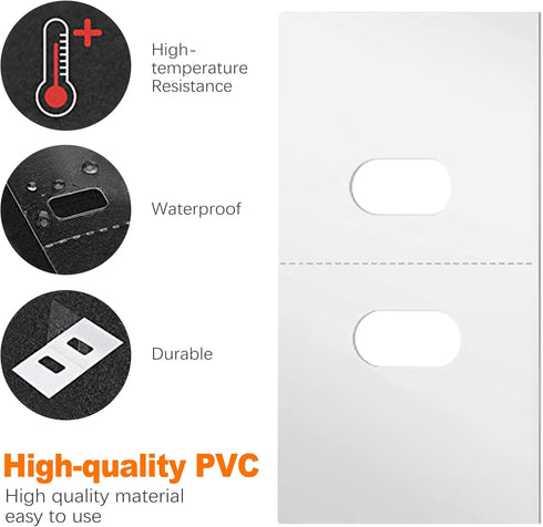 30 Sets (60 Pcs) Clear Vertical Blind Repair Tabs, Pre-Cut Kit for Vertical Blinds Replacement Slats