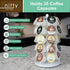 Nifty K Cup Holder for K-Cups, 35 Pod Carousel, 360-Degree Spins, Modern White Kitchen Organizer