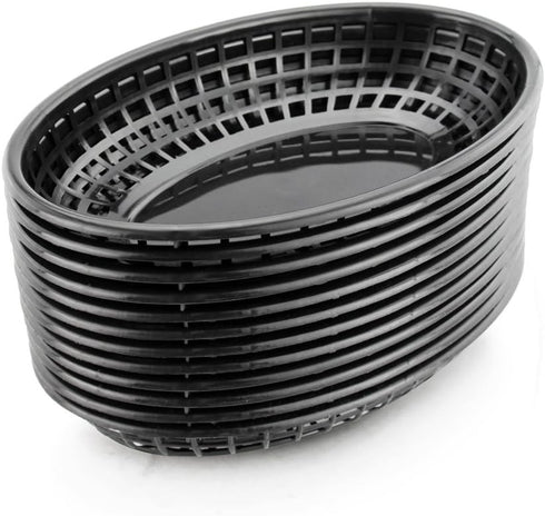 New Star Foodservice Fast Food Baskets, 9 1/4 x 6 Inch Oval,