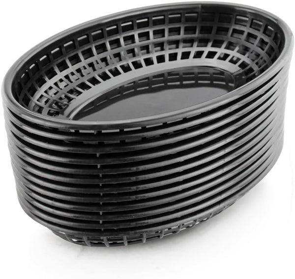 New Star Foodservice Fast Food Baskets, 9 1/4 x 6 Inch Oval,