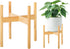 Wood Plant Stand, 12.2" x 13.8" Indoor Outdoor, Wooden Single Floor Pot Holder, Natural Plant Stand, Assembly Required