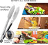 TENTA KITCHEN 9" Stainless Steel Kitchen Tongs, Non-Slip Grip Locking Metal Food Tongs (Set of 3)