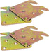 4 PCS Heavy Duty Wood Bed Rail Hook Plates with Mounting Screws for Headboard and Footboard