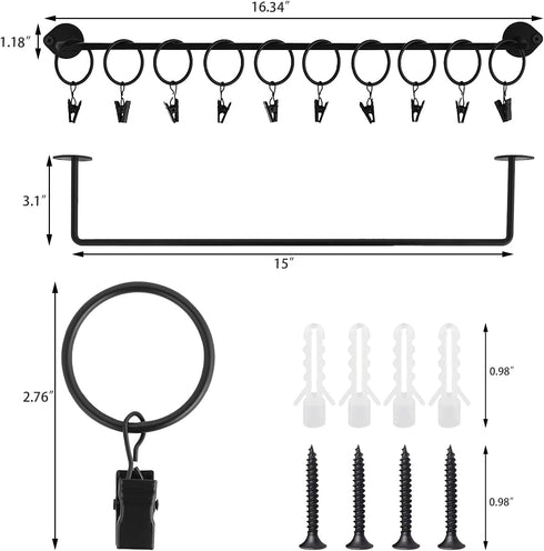 Viklluyr Hat Rack for Baseball Cap Storage, Modern Metal Hat Organizer with 20 Hooks, Set of 2