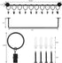Viklluyr Hat Rack for Baseball Cap Storage, Modern Metal Hat Organizer with 20 Hooks, Set of 2