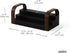 Expandable Three-Tier Spice Shelf - Bellwood Design in Black/Walnut