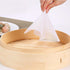 Stohua 5 pcs Non Stick Silicone Steamer Liners - Reusable Mesh Mat Round Pad for Bamboo Steamer