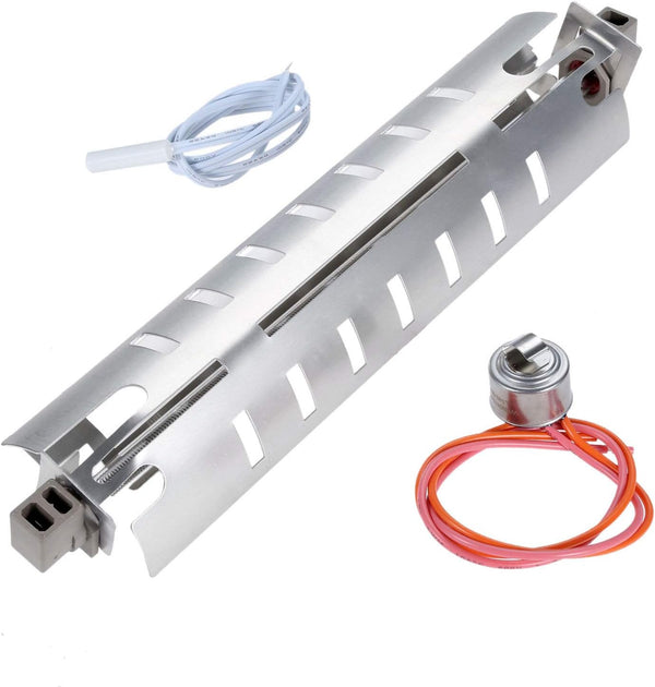 WR51X10055 Refrigerator Defrost Heater Kit, Replacement for GE Hotpoint, Includes Temperature Sensor and Thermostat
