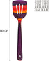 12-1/2" Wooden Slotted Spatula from Baltique Waikiki Collection, Safe for Nonstick Cookware