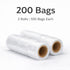 JILLICK 1.6 Liter/0.4 200 Count Countertop, Mini Trash Bags Gal- Tiny Clear Trash Can Liners for Desktop, Makeup