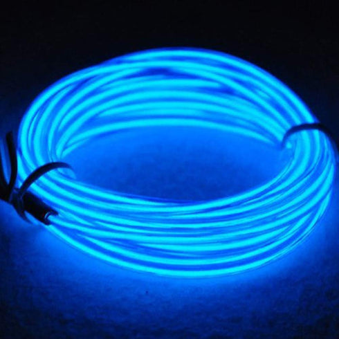 ABALDI EL Wire Rope Lights, Portable Battery Powered Flexible Glowing Electroluminescence for Xmas Party Decoration