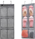 2 Pack Minimalist Black Over The Door Hanging Closet Shoe Holder Organizer