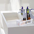 Domensi 12 Pack Slim Plastic Storage Baskets - 10.25 x 3.25 x 2.5 Inch Small Classroom Storage Bins for Desk Garage