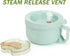 Yesland 4 Pack Soup Mug Containers with Lids, 28 oz Microwavable Ramen Bowl, Wheat Straw Noodle Cups, Green, Pink