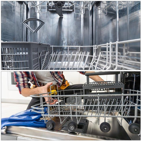 Dishwasher Upper Rack Wheel Mount 8561996 - Compatible for Whirlpool, Maytag, KitchenAid, Magic Chef, 2 Pack