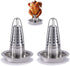 AMOZO Beer Can Chicken Holder for Grill and Smoker - Premium Grade 304