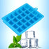 Ice Cube Tray, Silicone Square Ice Trays Easy Release Stackable Mold with Removable Lid, 24 Cavity (2 Pack)