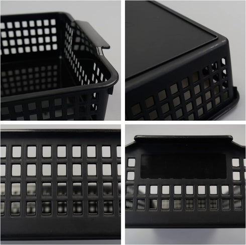 A4 Plastic Storage Basket Tray, Classroom Paper Baskets, Set of 6 Packs