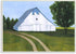 Stupell Industries Farmland Fields and Barn Landscape Painting, Designed by Grace Popp Art, 10 x 0.5 x 15 Wall Plaque
