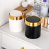 Small Trash Can with Lid, Mini Desk Trash Can, 1.5 Liter / 0.4 Gallon Metal Garbage Can for Countertop