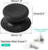 uxcell 2pcs Lid Knobs for Pans Pots - Heat Resistant Plastic Knob Handle for Kitchen Bakeware (Black)