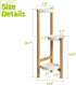 3 BMOSU Plant Stand For Indoor Outdoor Bamboo Potted Holder Shelf Plant Rack Plants Corner Plant Shelf Plant Display