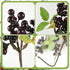 HUIANER Artificial Berries, Artificial Dark Red Berry with Stems Lifelike Fruits Simulation Flowers Fake Berries