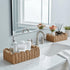 Countertop CubesLand Toilet Paper Storage Organizer Basket, Scalloped Decorative Baskets for Over Toilet Shelves