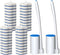 Tirmen Disposable Toilet Brush: Toilet Bowl Brush and Holder Set with 24 Wand