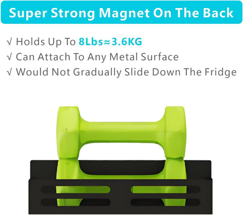 4 Pack Magnetic Spice Rack for Refrigerator Magnetic Fridge Shelf for Kitchen Magnetic Shelves for Fridge Black
