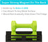 4 Pack Magnetic Spice Rack for Refrigerator Magnetic Fridge Shelf for Kitchen Magnetic Shelves for Fridge Black