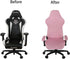 SARAFLORA Stretch Washable Gaming Chair Covers, Computer Chair Slipcovers for Armchair, Swivel Chair (Pink, X-Large)