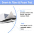 12.5 x 32 Inch Mini Ironing Board Cover - Extra Thick Pad, Resists Scorching and Staining