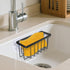 Compact Black Sponge Caddy for Kitchen Sink - Organize Your Sponges & Soap