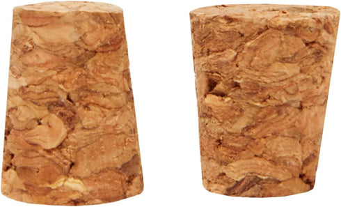 Size #1 Tapered Cork Plugs for Test Tubes, Mini Bottle Stoppers, DIY Crafts, 100 Pack (0.4 x 0.3 x 0.5 In)
